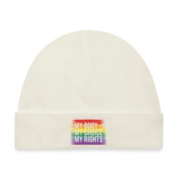 my body my choice my rights - Baby Premium Organic Mütze - Naturweiß - Vorne