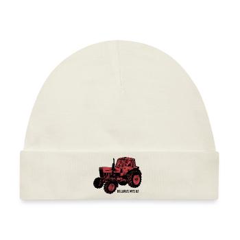 Belarus mts Traktor Landwirt Geschenk - Baby Premium Organic Mütze - Naturweiß - Vorne
