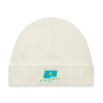 Kasachstan - Baby Premium Organic Mütze - Naturweiß - Vorne
