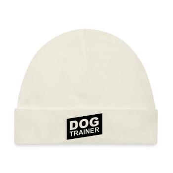 dog trainer black up - Baby Premium Organic Mütze - Naturweiß - Vorne