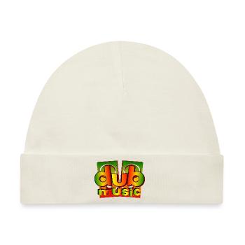 dub music reggae - Baby Premium Organic Mütze - Naturweiß - Vorne
