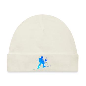 Damen Ski Mountaineering Ski Tour Ski Ski Touring - Baby Premium Organic Mütze - Naturweiß - Vorne