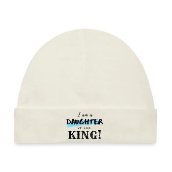 Ich bin eine Tochter des Königs - Christian Clothing - Baby Premium Organic Mütze - Naturweiß - Vorne
