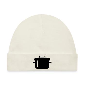 kochtopf Symbol - Baby Premium Organic Mütze - Naturweiß - Vorne