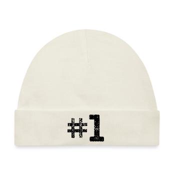 Number 1#1 - Baby Premium Organic Mütze - Naturweiß - Vorne