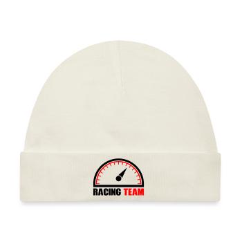 Tacho Racing Team - Baby Premium Organic Mütze - Naturweiß - Vorne