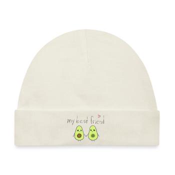 mein bester freund avocados freundschaft - Baby Premium Organic Mütze - Naturweiß - Vorne