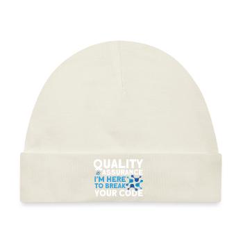 QA Ingenieur QA Tester Software Tester - Baby Premium Organic Mütze - Naturweiß - Vorne