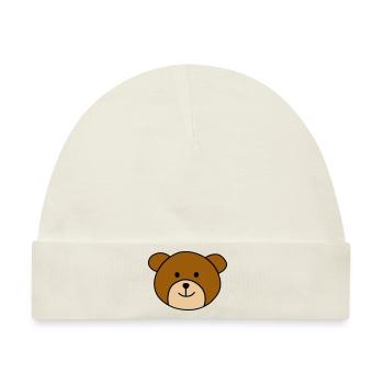 Cute bear - Baby Premium Organic Mütze - Naturweiß - Vorne