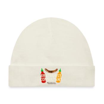 Grillspruch Bratwurst Consultant - Baby Premium Organic Mütze - Naturweiß - Vorne