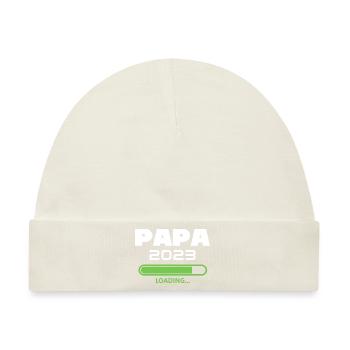Dad 2023 Loading kündigt Schwangerschaft Future Dad an - Baby Premium Organic Mütze - Naturweiß - Vorne
