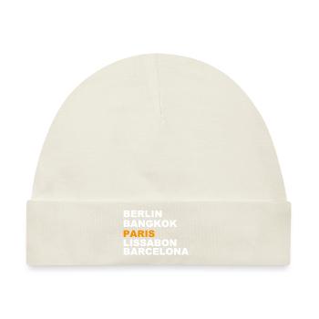 Amour Paris - Baby Premium Organic Mütze - Naturweiß - Vorne