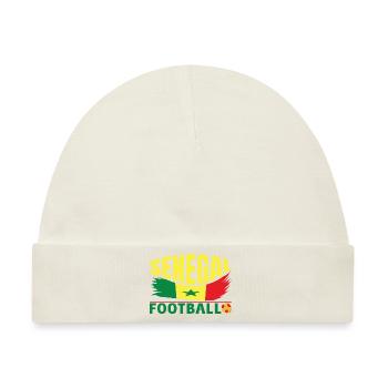 Senegal Fussball Meisterschaft Fussballspiel Ball - Baby Premium Organic Mütze - Naturweiß - Vorne