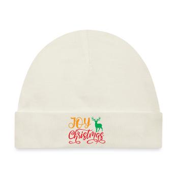 Joy Christmas - Weihnachtshumor - Baby Premium Organic Mütze - Naturweiß - Vorne