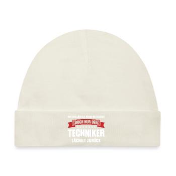 Techniker Beruf Fachmann Technik Geschenk - Baby Premium Organic Mütze - Naturweiß - Vorne
