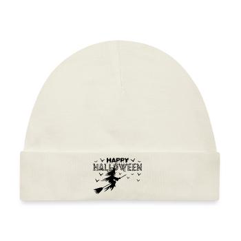 Happy Halloween - Halloween-Tag - Baby Premium Organic Mütze - Naturweiß - Vorne