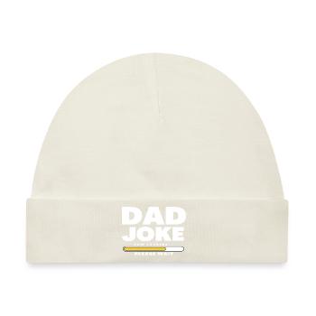 Papa Witz loading Sei Papas Shirt Geschenkidee - Baby Premium Organic Mütze - Naturweiß - Vorne