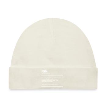 Nils Name Definition Design für stolze Nils - Baby Premium Organic Mütze - Naturweiß - Vorne
