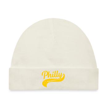 Philadelphia Baseball Skyline Philly Cityscap - Baby Premium Organic Mütze - Naturweiß - Vorne