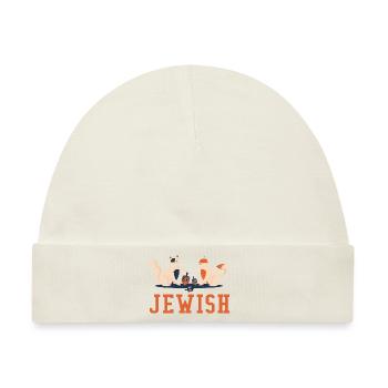 Jude Jüdischer Weihnachtsjude Chanukka - Baby Premium Organic Mütze - Naturweiß - Vorne