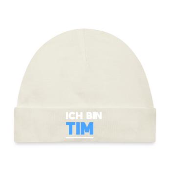 Tim Name Spruch für stolze Tims - Baby Premium Organic Mütze - Naturweiß - Vorne