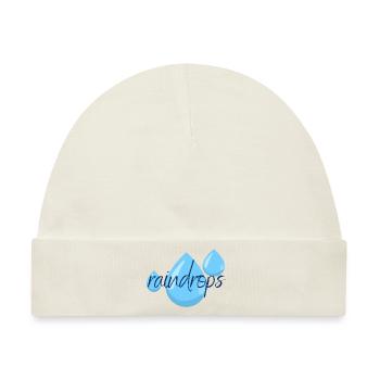 raindrops - Baby Premium Organic Mütze - Naturweiß - Vorne