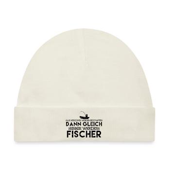 Fischer | werden fischer. fischer - Baby Premium Organic Mütze - Naturweiß - Vorne