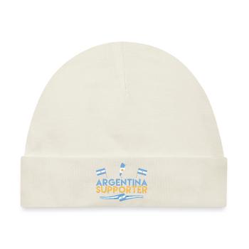 Fan des Argentinien-Fans. Unterstützer Argentiniens. - Baby Premium Organic Mütze - Naturweiß - Vorne