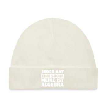 Mathematik Mathe Rechnen Algebra - Baby Premium Organic Mütze - Naturweiß - Vorne