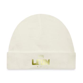 Leon - Baby Premium Organic Mütze - Naturweiß - Vorne