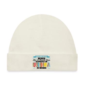 Uroma Familie Urgroßmutter Geschenk - Baby Premium Organic Mütze - Naturweiß - Vorne