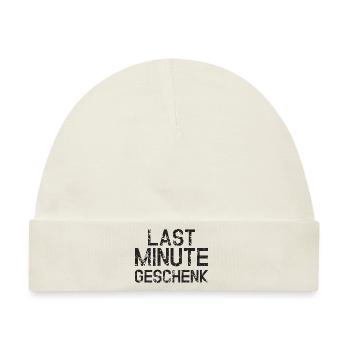 Last Minute Geschenk - Baby Premium Organic Mütze - Naturweiß - Vorne