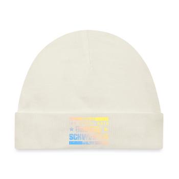 Ich werde Bald Schwester - Baby Premium Organic Mütze - Naturweiß - Vorne
