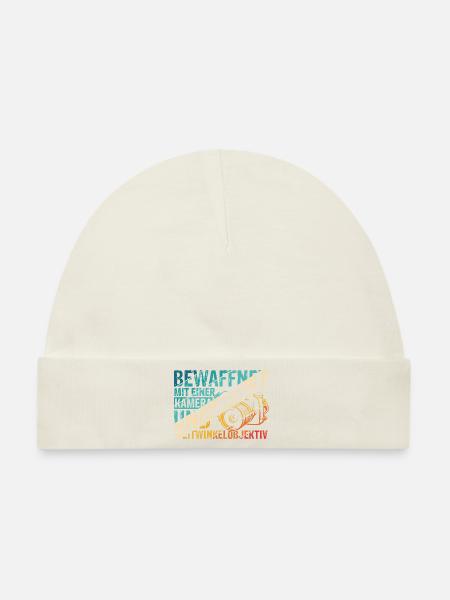 Kamera Fotokamera Kamera Spruch Geschenk Fotograf - Baby Premium Organic Mütze - Naturweiß