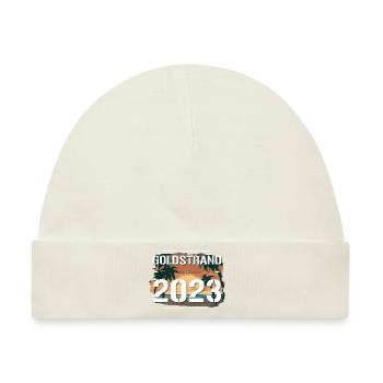 Goldstrand 2023 - Baby Premium Organic Mütze - Naturweiß - Vorne