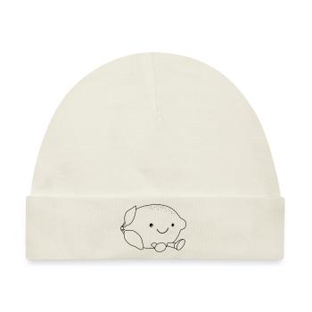 Zitrone süß - Baby Premium Organic Mütze - Naturweiß - Vorne