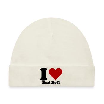 I Love Bad Boll - Baby Premium Organic Mütze - Naturweiß - Vorne