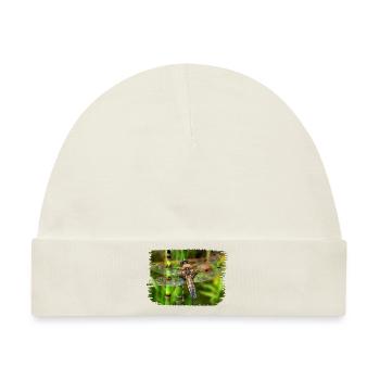 Dragonfly ist ein fliegender Künstler. - Baby Premium Organic Mütze - Naturweiß - Vorne