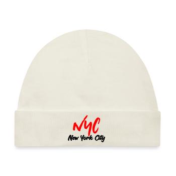 New York City - Baby Premium Organic Mütze - Naturweiß - Vorne