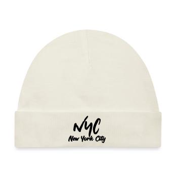 New York City - Baby Premium Organic Mütze - Naturweiß - Vorne