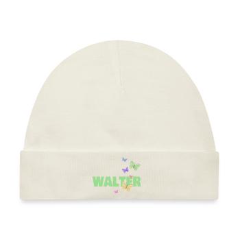 Geschenk für Walter - Baby Premium Organic Mütze - Naturweiß - Vorne