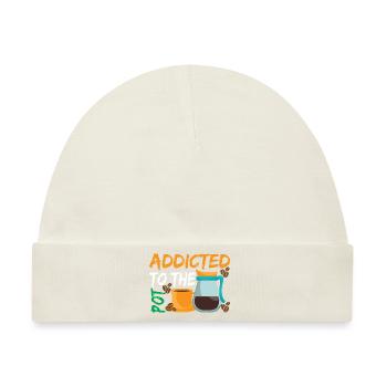 Süchtig nach The Pod Kaffee - Baby Premium Organic Mütze - Naturweiß - Vorne
