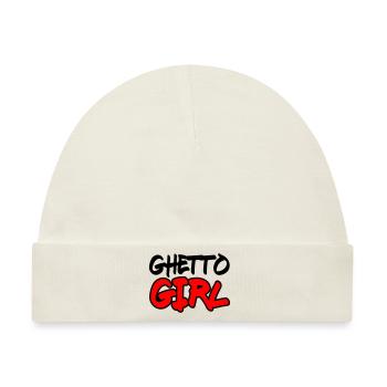 ghetto girl 2 - Baby Premium Organic Mütze - Naturweiß - Vorne