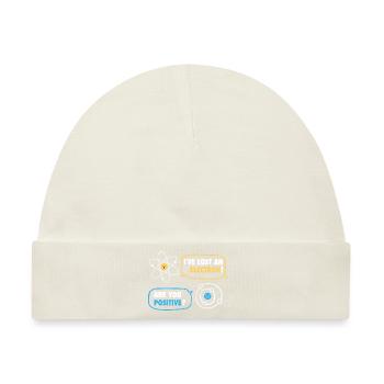 Hast du ein Elektron verloren? Positiv? - Lustig - Baby Premium Organic Mütze - Naturweiß - Vorne
