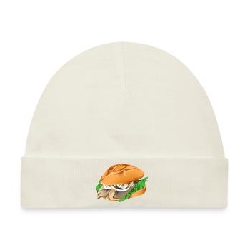 Lecker Fischbrötchen - Matjes Brötchen - Baby Premium Organic Mütze - Naturweiß - Vorne