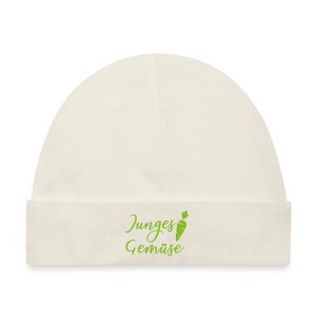 junges gemüse - Baby Premium Organic Mütze - Naturweiß - Vorne