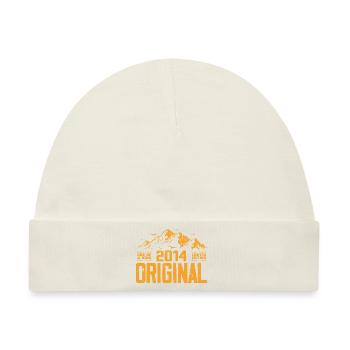 Vintage 2014 Geburtstagsgeschenk - Retro 2014 - Baby Premium Organic Mütze - Naturweiß - Vorne