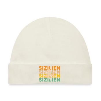 Sizilianer Sizilianisch Sizilien - Baby Premium Organic Mütze - Naturweiß - Vorne