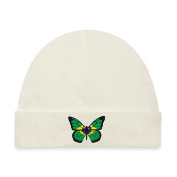 Brasilien Flagge Brasilianische Fahne Südamerika - Baby Premium Organic Mütze - Naturweiß - Vorne