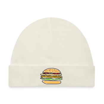 Burger - Baby Premium Organic Mütze - Naturweiß - Vorne